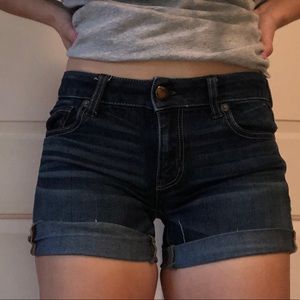 american eagle denim shorts